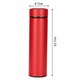 Termos cu pereti dubli din inox 304 alimentar, termoizolanta cu vid, capac etans, mentine temperatura, compatibil suport masina, cu sita detasabila ceai/ filtru detasabil, 6,7 x 6,7 x 23,7 cm, rosu, 500 ml, vadrami