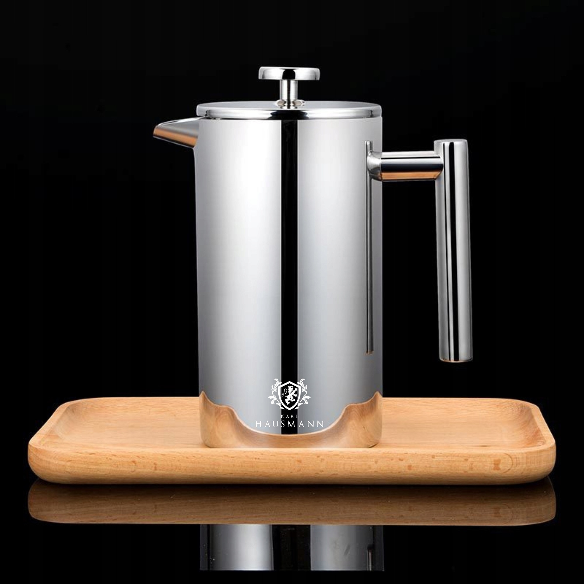 Zaparzacz cafea French Press Karl Hausmann 1000ml negru inox