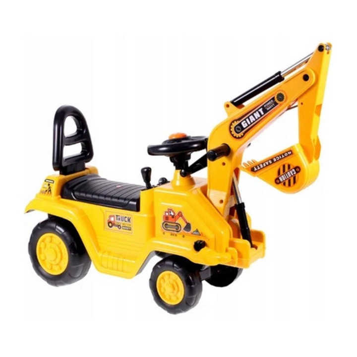Buldoexcavator MalPlay, galben negru
