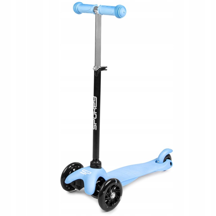 Spokey Funride roller, 3 kerék, vidám design, kék, 54x22,5x66cm