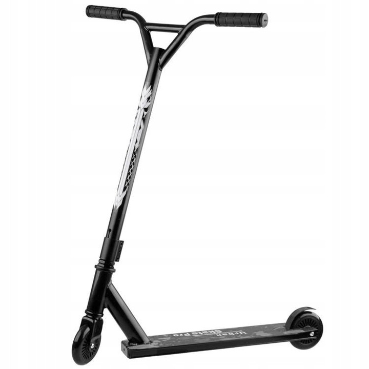 Фрийстайл тротинетка Skate Pro, 9,5см, 65x10см, черна, за деца