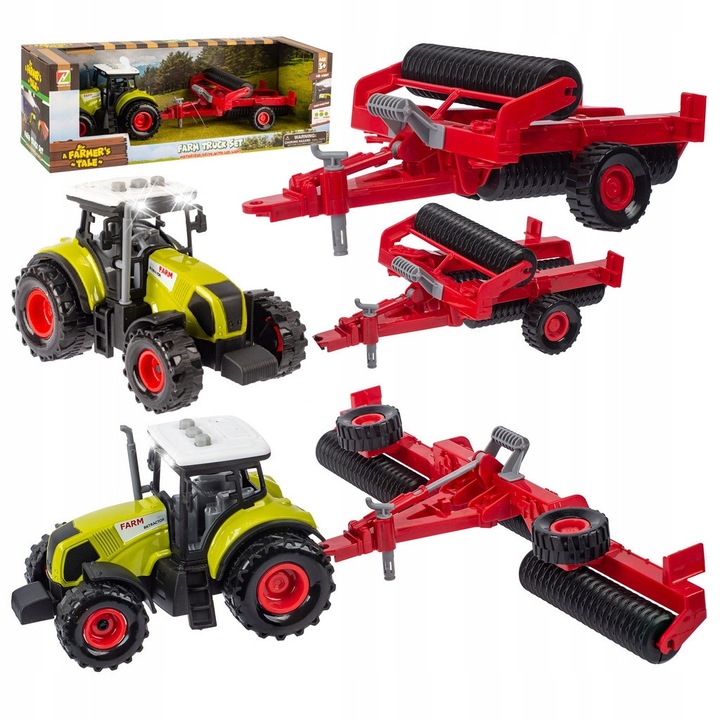 Tractor cu remorca, NORIMPEX, set, 35cm, metalic, LED, sunet