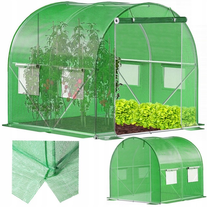 Springos fóliaalagút 200x200x200cm, 140gsm, UV4 fólia