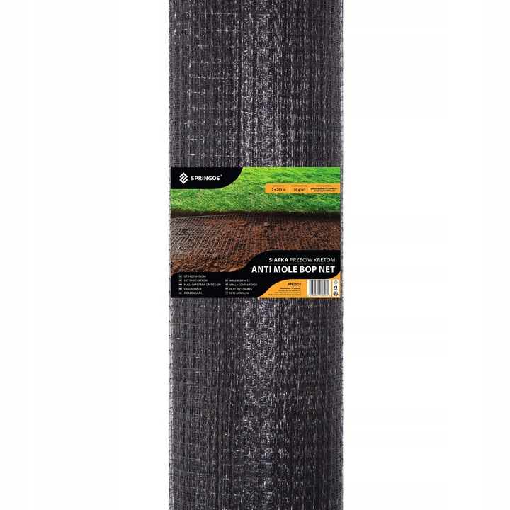 Molyháló, 1x100m, 30g/m2, polipropilén, 16mm, Springos