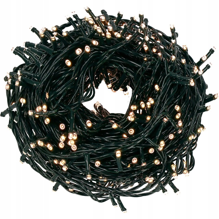Коледни лампички комплект 400 LED, Springos, 33,5м, топло бяло, външни, водоустойчиви