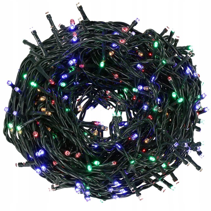Коледни лампички, Springos, 1000 LED, многоцветни, 81,5м, IP44