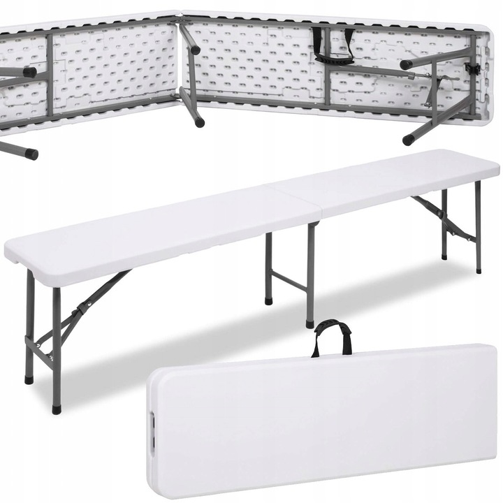 Springos összecsukható catering pad, HDPE, 150 kg, 180x30x43 cm