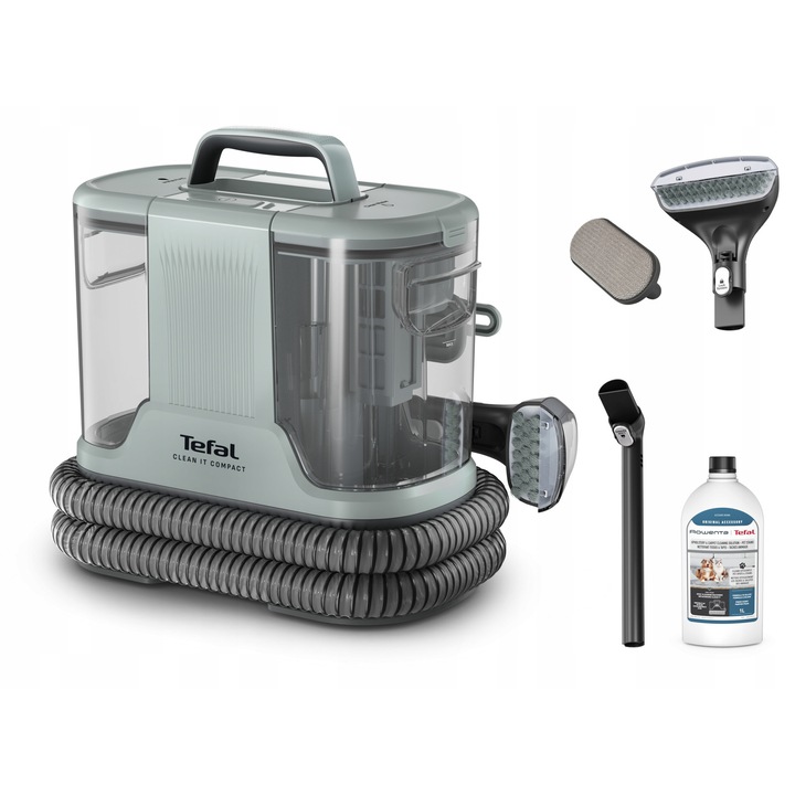 Aspirator spalator Tefal Clean It Compact IZ3020, 400W, 11.500 Pa, 1.4L, 0.85L, set accesorii