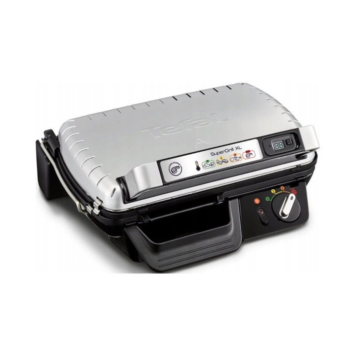Gratar electric Tefal Supergrill XL, 2400W, 800cm2, placi detasabile, 39x26cm
