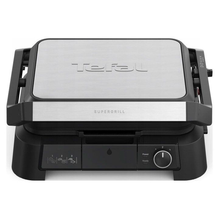 Grill electric Tefal SuperGrill 3w1, 2000W, 600cm, negru
