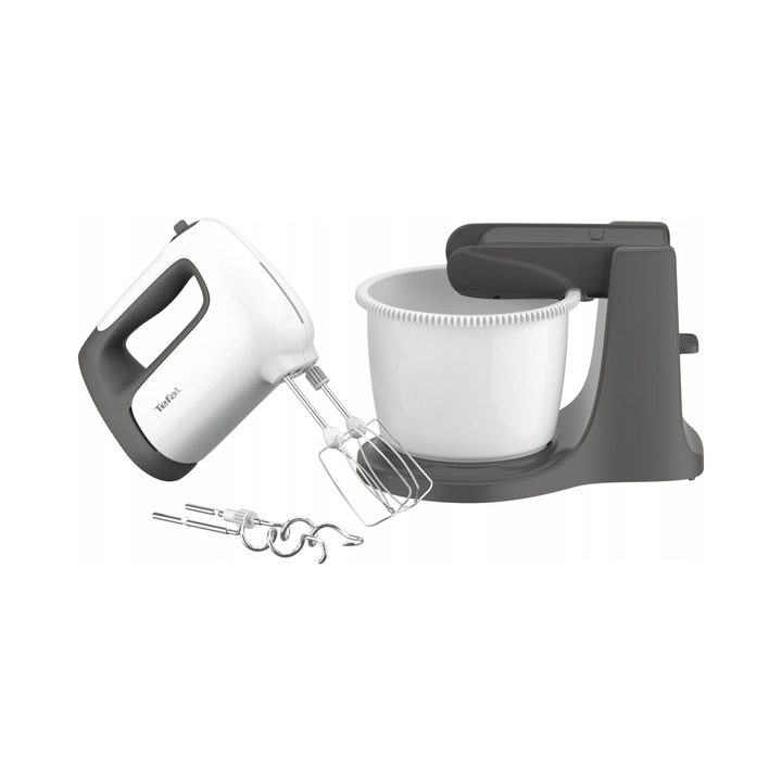 Миксер TEFAL Prep'Mix+, 5 скорости, функция Турбо, 2,5л, инокс