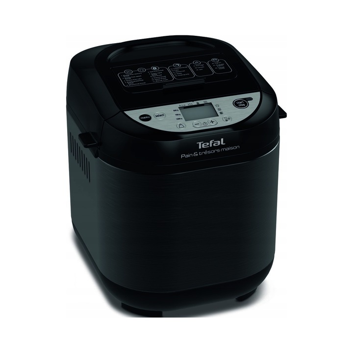 Masina de paine Tefal Pain&Tresors PF258135, 22 programe, 700W, 500g-1000g, alb