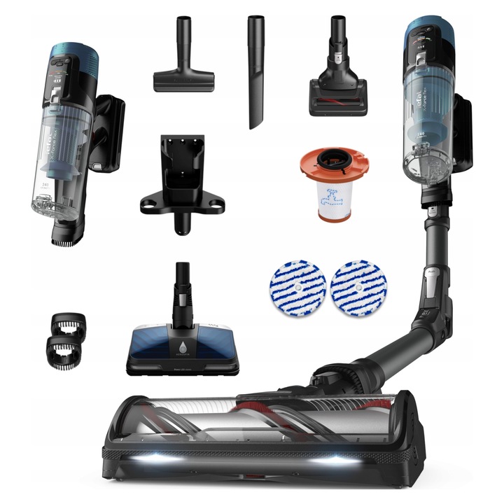 Aspirator vertical fara fir Tefal X-Force Flex 14.80, putere 240 AW, functie mop, 650 ml, 1,8 kg
