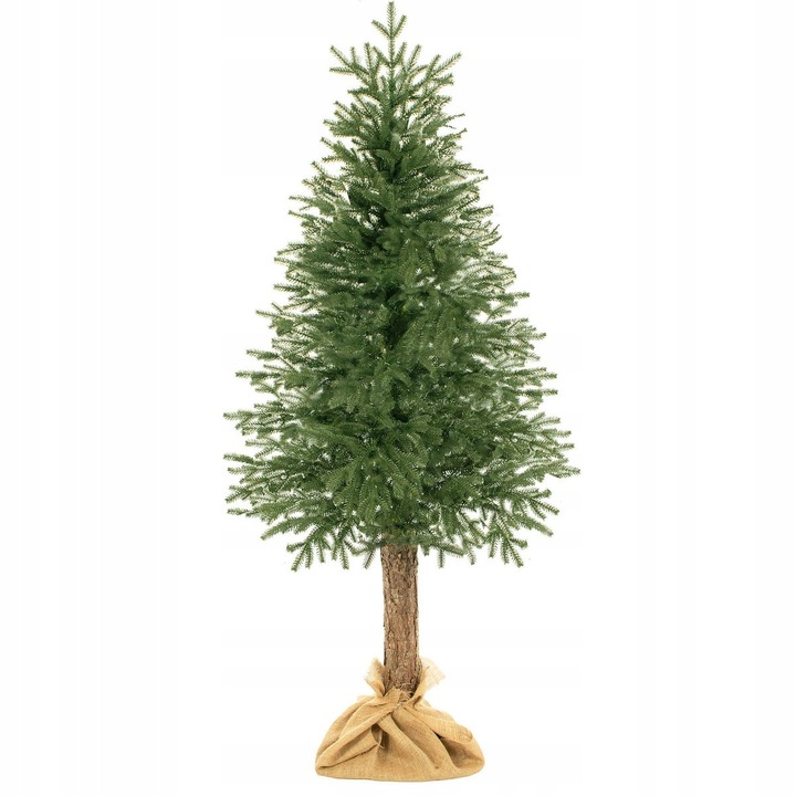 Springos műfenyő, PE fenyő talpon, 180cm, természetes zöld, 8 szint, szerelőkészlet