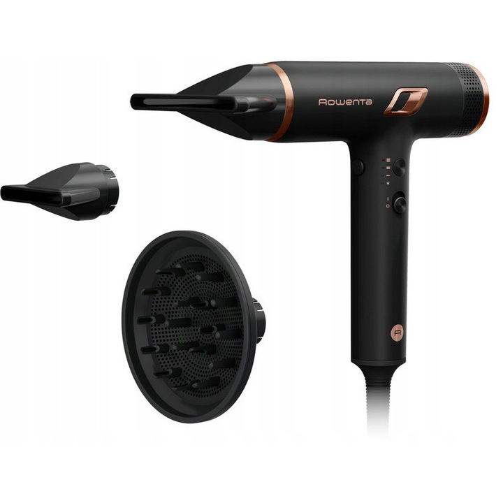 Сешоар Rowenta Nano Ultimate Experience, 1700W, 3 скорости, 3 температури, черен, с дифузер