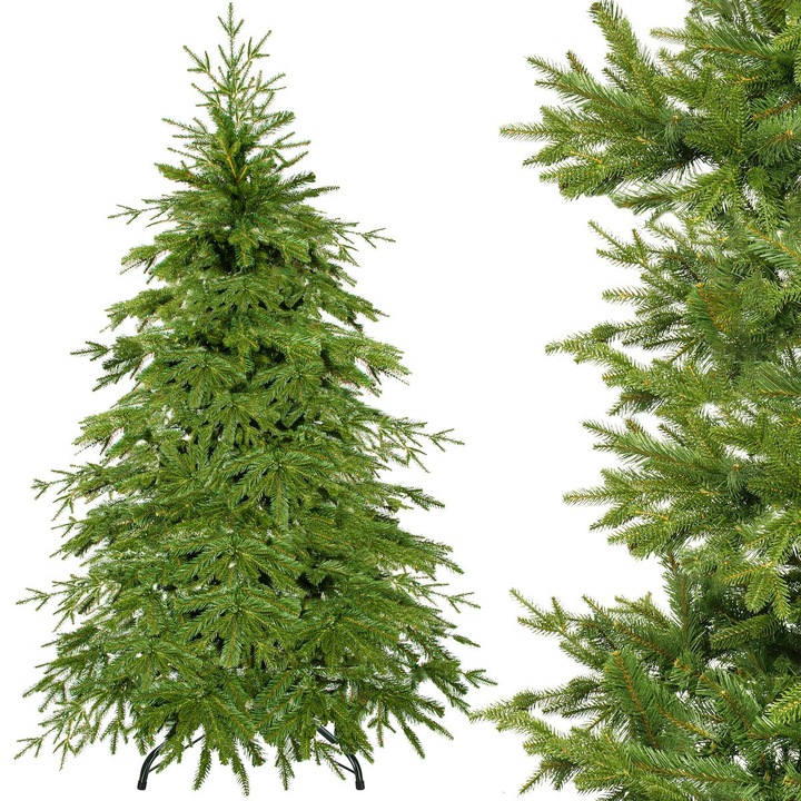 Springos prémium műfenyő, természetes fenyő, 220cm, természetes zöld, 83 ág