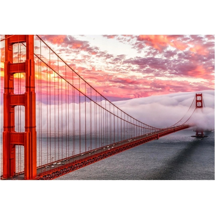 Pampicio számfestő készlet, Golden Gate San Francisco modell, 20 szín, 40x50cm