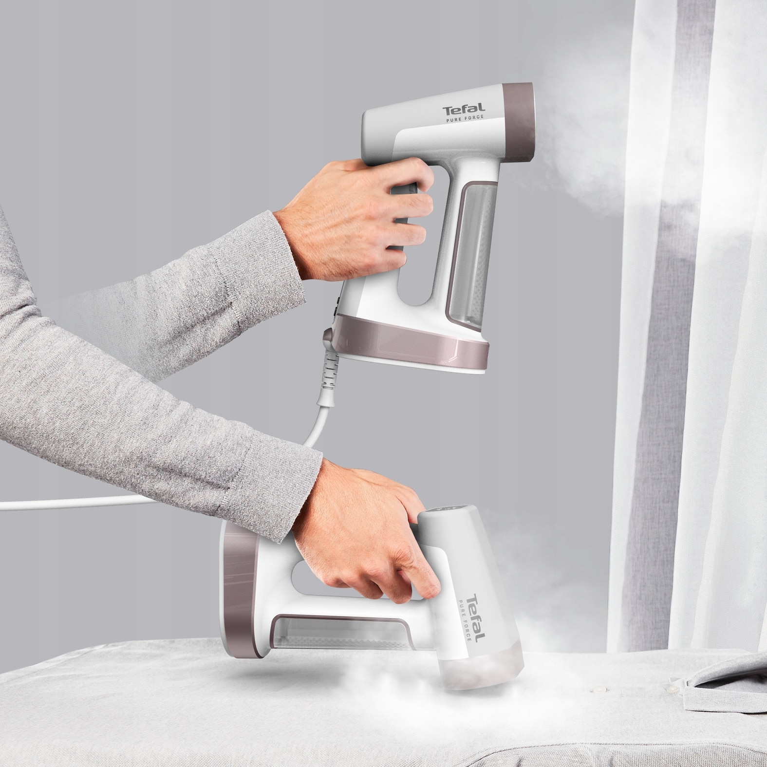 Parownica TEFAL Pure-Force 2in1, 1800W, 35g/min, 180ml, compacta