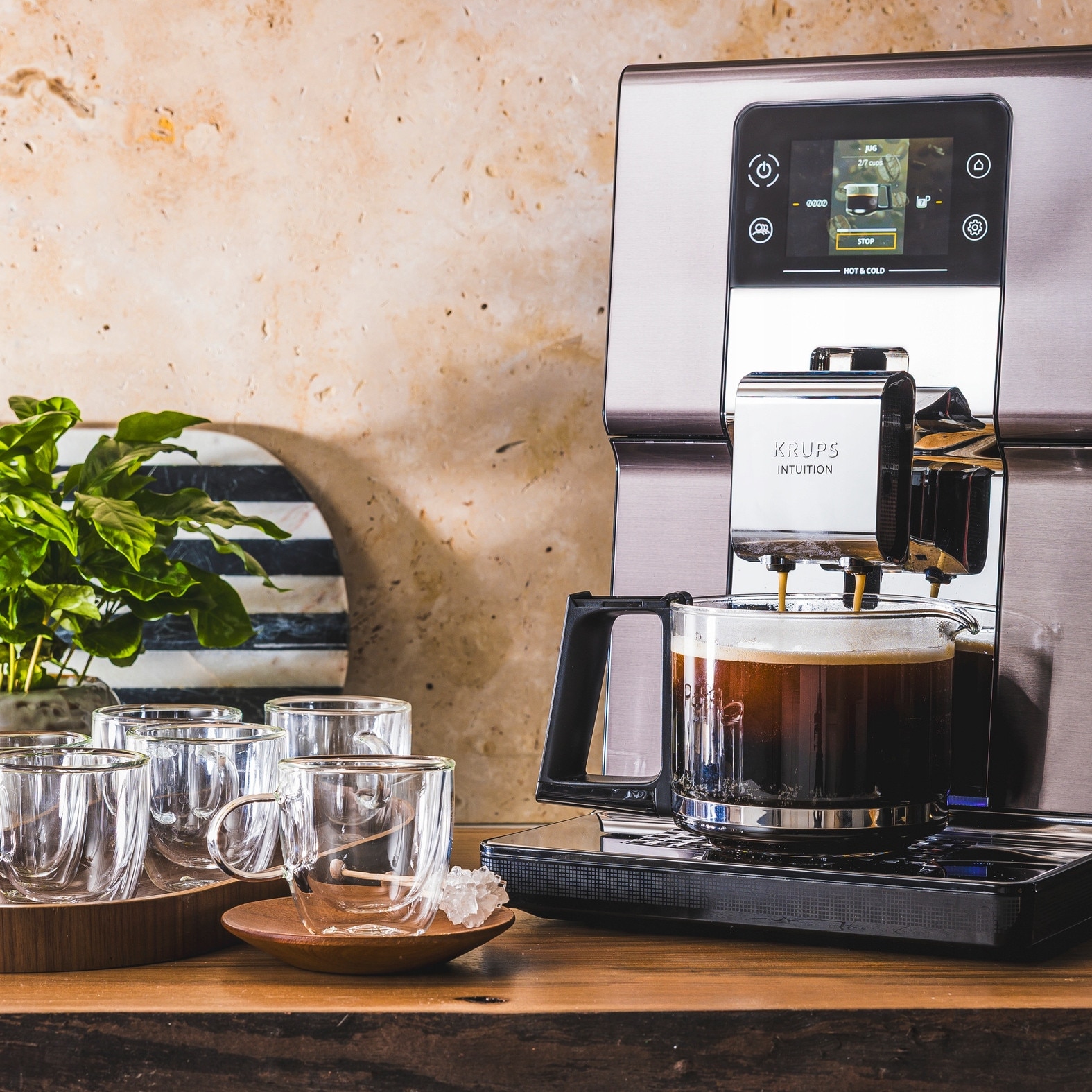 Espressor automat KRUPS Intuition Experience Hot&Cold, 30 bauturi, 2 ...