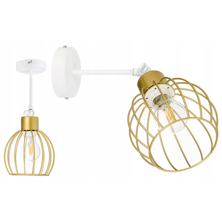 Lustra, LED-ONE, stil loft, aurie, 25x10cm