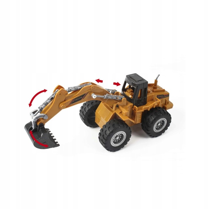 Excavator radio controlat Nobo Kids, set cu pilot, lumini LED, 30x11x11cm