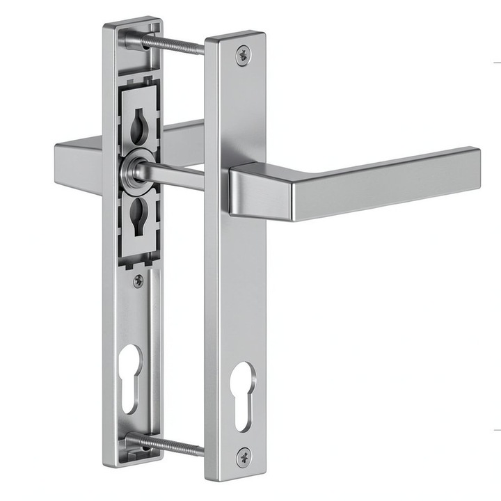 Maner usa termopan din aluminiu, interax 92, latime sild 32, Argintiu