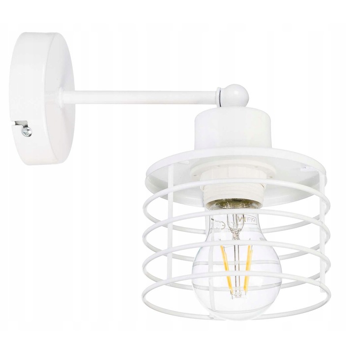Lampa Kinkiet LED-ONE E27 fém, 20x10cm, 1 fényforrás, fekete