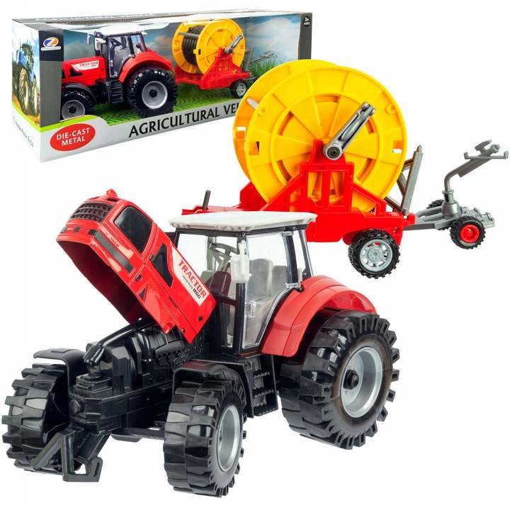 Tractor mare cu remorca pentru udare, QULKI, dimensiuni 30x15x10cm