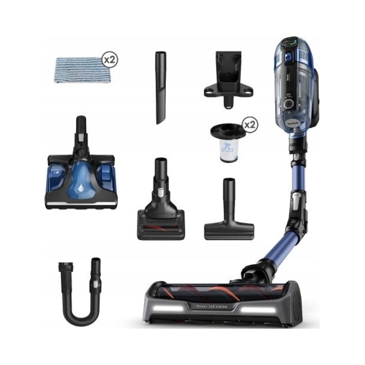 Aspirator vertical fara fir Tefal X-Force Flex 14.60, functie Auto, 32.4V, alb