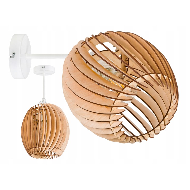 Függőlámpa, LED-ONE, loft fa, 1 fényforrás, E27, 20cm