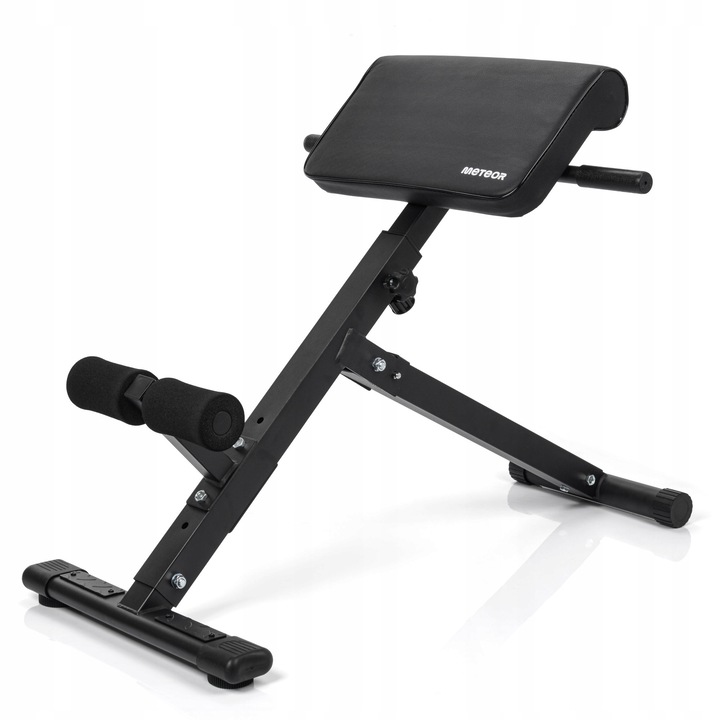 Banca de abdomene Meteor, antrenament, reglabila, capacitate 200kg