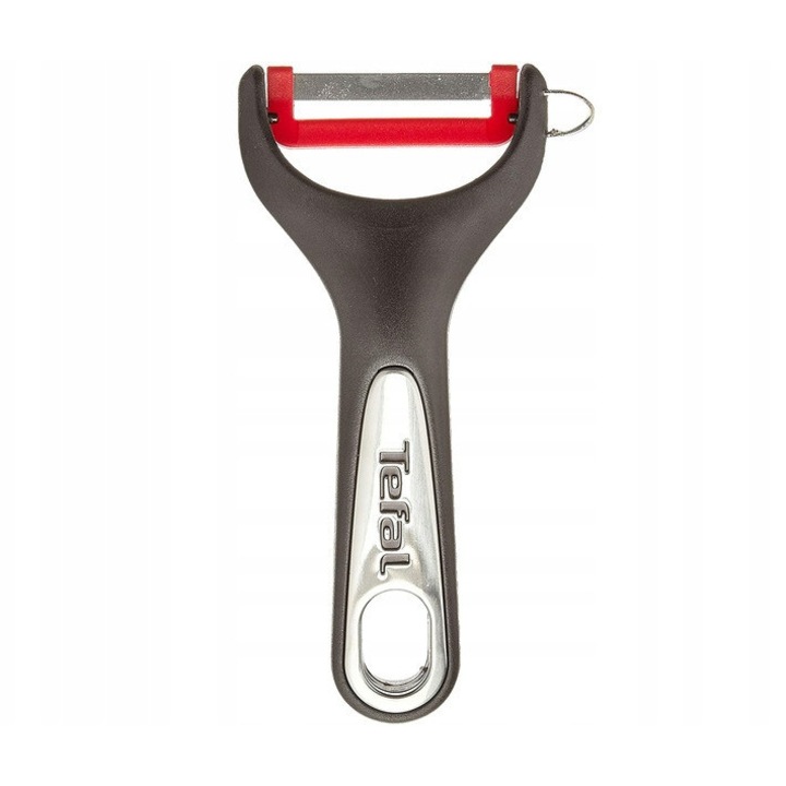 Obierak Tefal Ingenio, nylon, ceramica, negru-rosu, 14x4cm