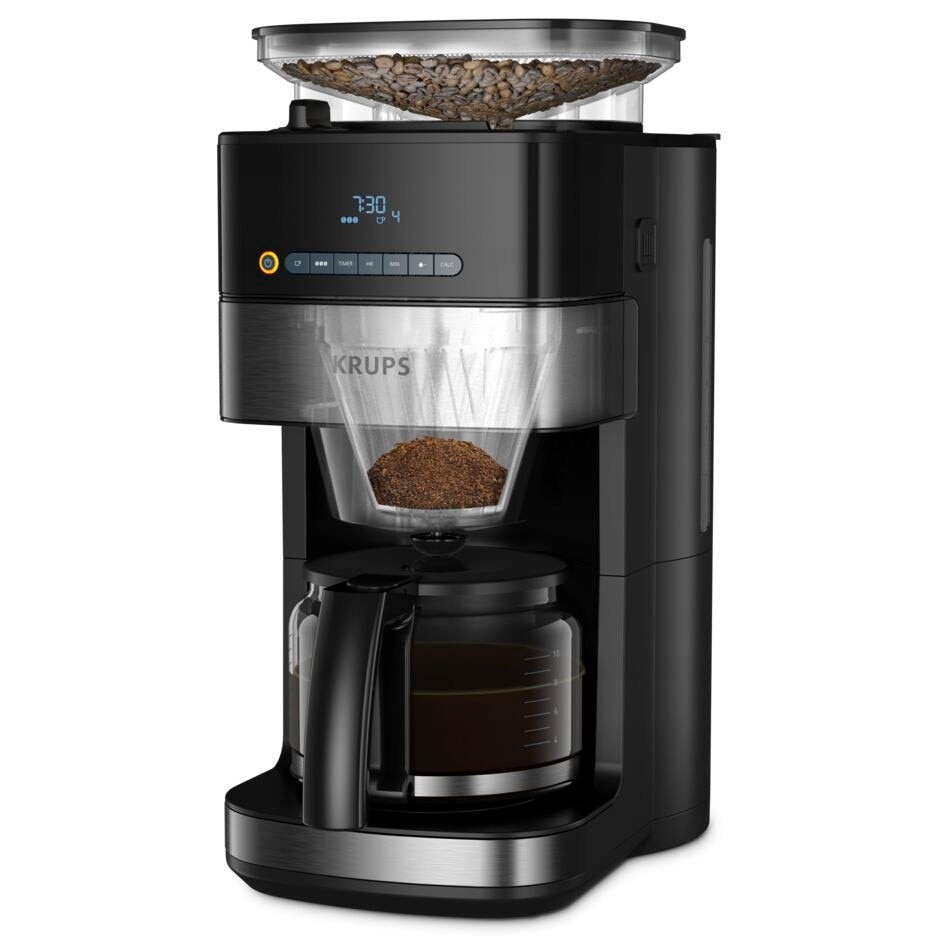 Cafetiere Krups KM8328, 1000W, 1,25l, negru, cu functie de pastrare a temperaturii