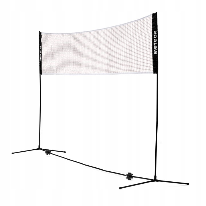 Meteor sport háló, 5,1x2,2m, állítható 90-220cm, poliészter/acél, komplett szett