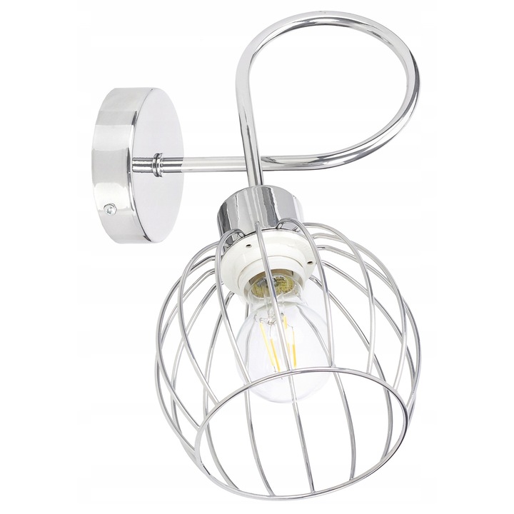 Аплик Druti, LED-ONE, хром, 25x10см, 1 източник на светлина E27, 60W макс.