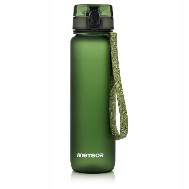 Спортен бидон Meteor 1000ml тритан със сито и мерителна скала син 7.3x28.5cm