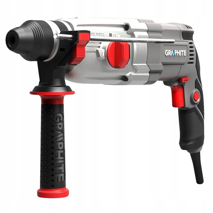 Ciocan rotopercutor Graphite 900W 3,4J cu valiza 30x13x28mm