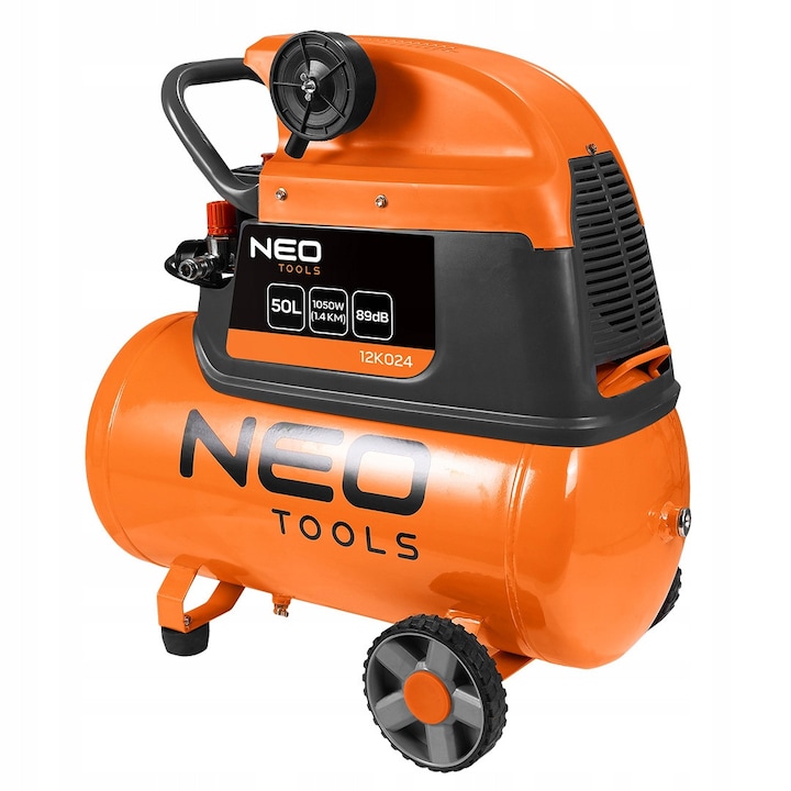 Neo Compressor Compresor NEO TOOLS 50l, 8 bar, 1050W, 700x325x665mm, set cu lejer ...