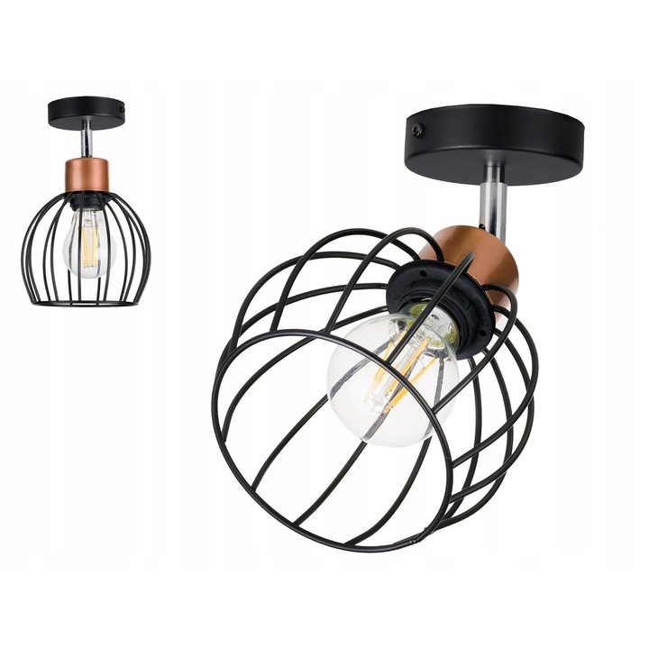 Lampa suspendata LED-ONE DRUTI, metal, 20x10cm, E27, 1 sursa de lumina, culoare: multicolor