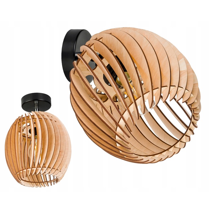 Függőlámpa szett, LED-ONE, loft fa, 1 fényforrás, E27, 15x21cm