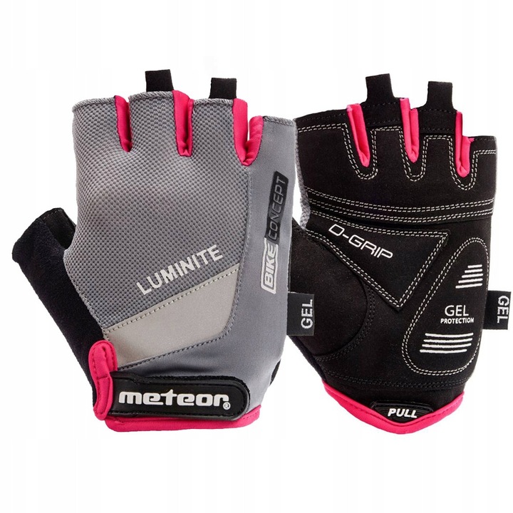 Sportkesztyű, Meteor, Gel GX34, szürke, L