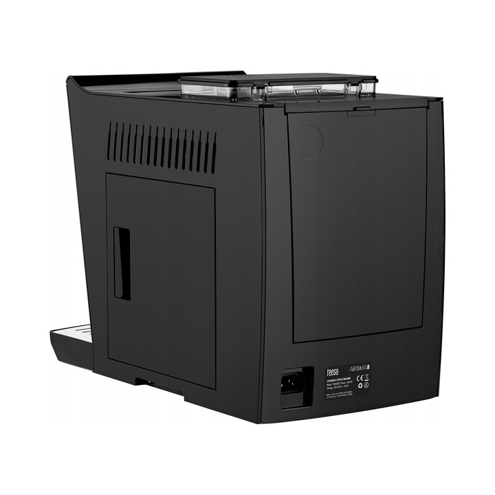 Espressor automat Teesa Aroma 800, aparat de cafea, 19 bar, 1500 W, rasnita integrata, spumant pentru lapte, rezervor 2 l, pentru cafea boabe sau macinata, negru