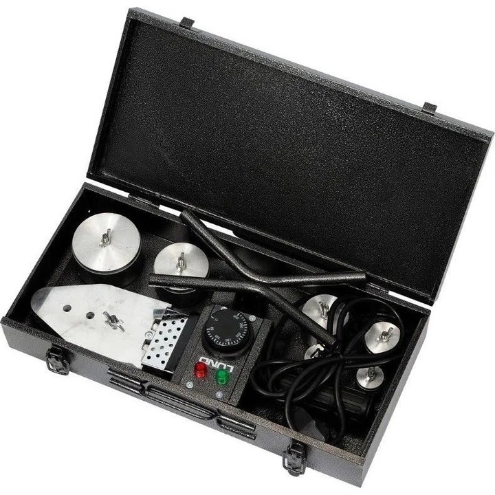 Hegesztőgép csőillesztésekhez, Lund, 800W, 0-300°C, készlet 20-63mm adapterekkel