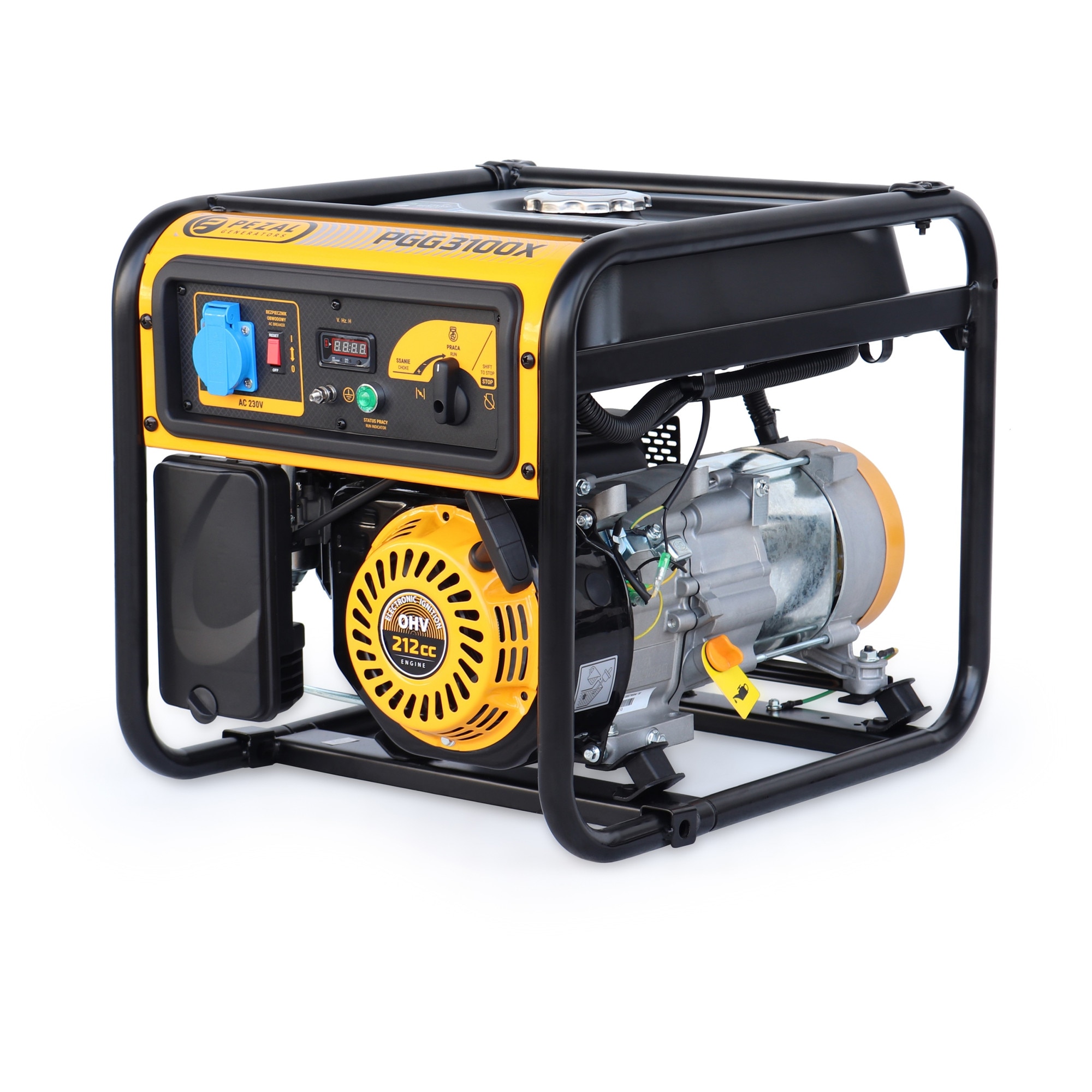 Generator electric PGG3100X, 3.3 kVA, benzina, 9l, 555x435x440mm, set ...