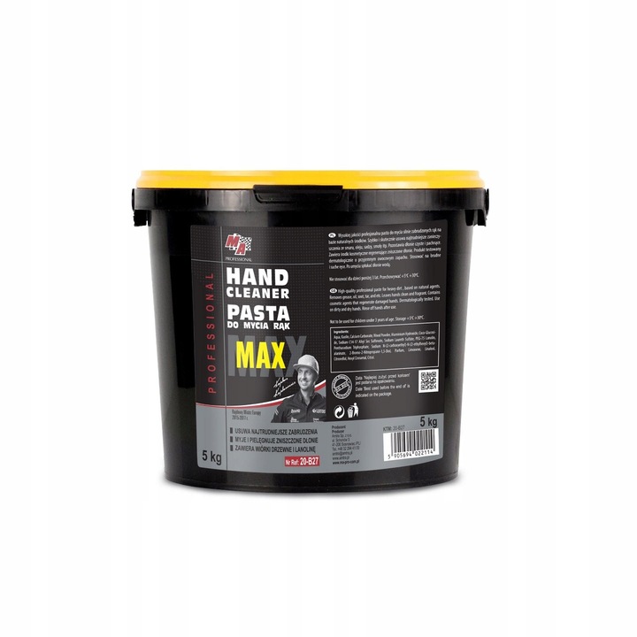 MA Professional MAX 5kg kéztisztító paszta, faforgáccsal, kézregeneráló
