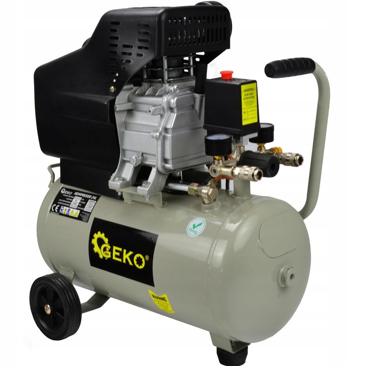 Compresor olejowy GEKO 24L, 1 cilindru, 8Bar, 2,5KM, 210l/min