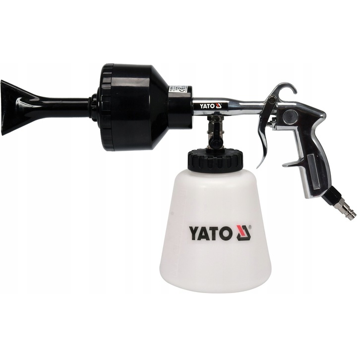 Pistol pneumatic pentru spuma Yato, 1L, aluminiu, presiune maxima 0,62 MPa, consum aer 113 l/min