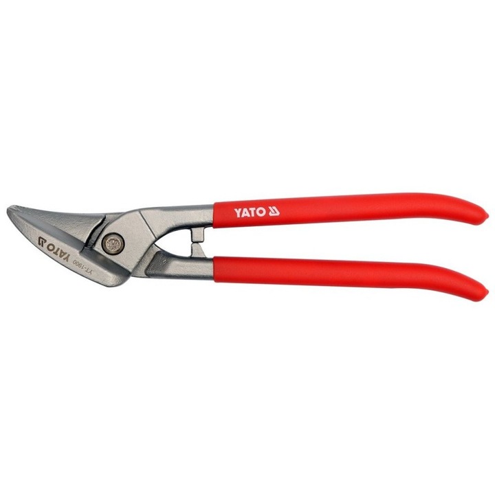 Foarfeca profesionala pentru taiat tabla, Yato, 260mm, 58-61HRC, sticla, stanga