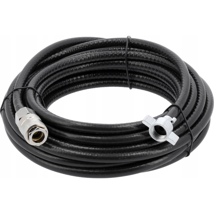 Furtun pneumatic 12m cu rapid conector, Yato, 10mm diametru exterior, 6mm diametru interior, 1MPa presiune de lucru