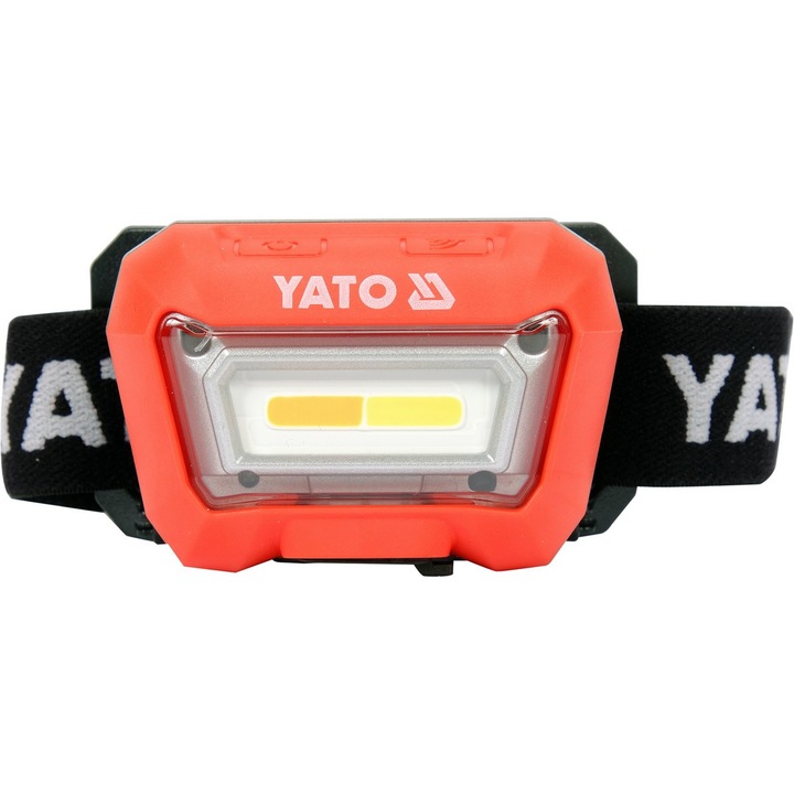 Yato YT-08490 fejlámpa, 3 szín, CRI96+, IP65, 1500mAh Li-Ion akkumulátor, 78,5x47,5x45mm